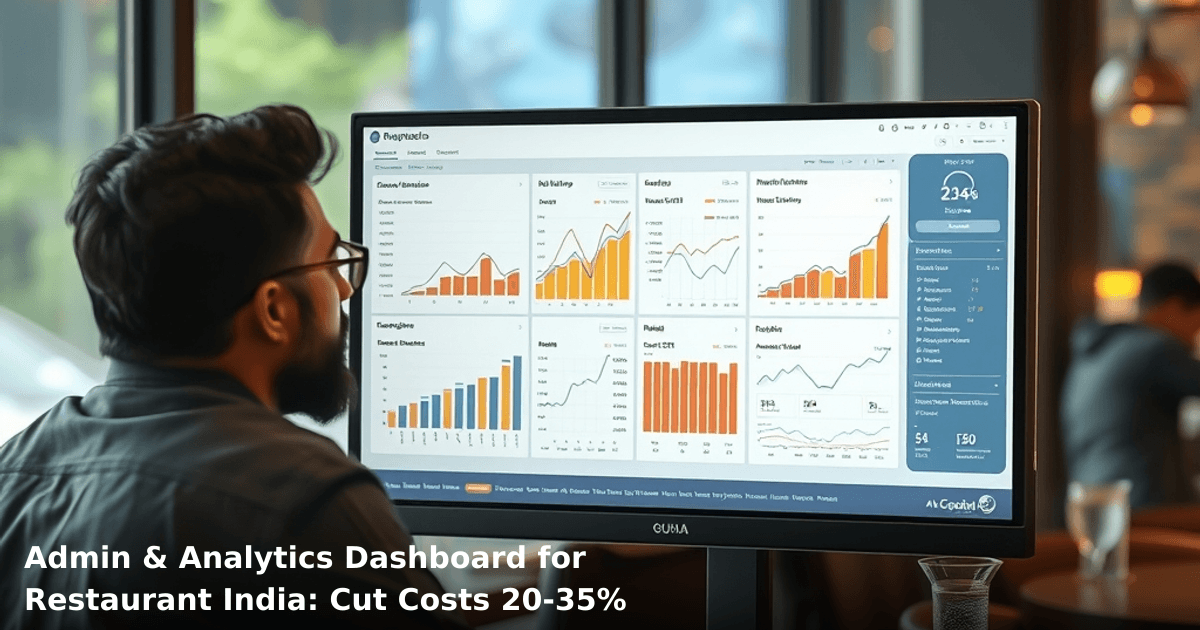 Admin & Analytics Dashboard for Restaurant India: Cut Costs 20-35%