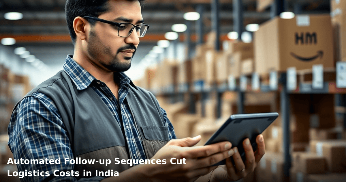 Automated Follow-up Sequences Cut Logistics Costs in India