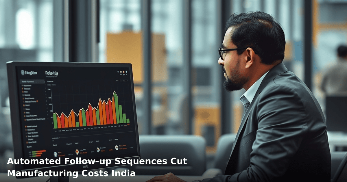 Automated Follow-up Sequences Cut Manufacturing Costs India
