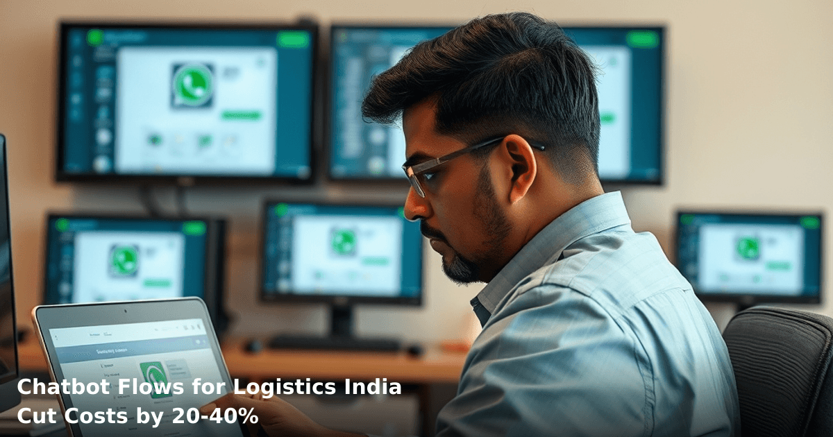 Chatbot Flows for Logistics India Cut Costs by 20-40%