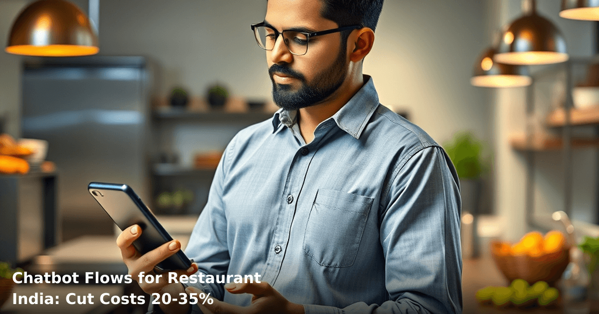 Chatbot Flows for Restaurant India: Cut Costs 20-35%