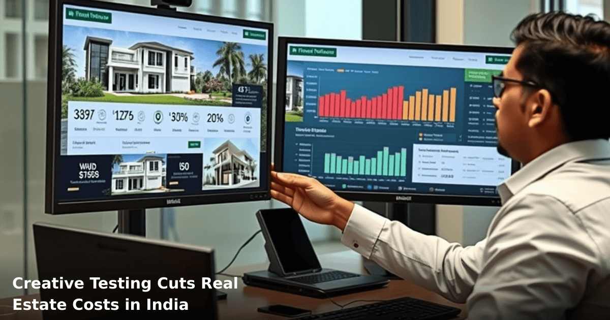 Creative Testing Cuts Real Estate Costs in India