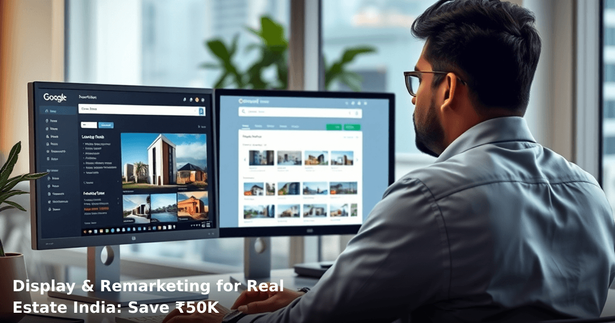 Display & Remarketing for Real Estate India: Save ₹50K