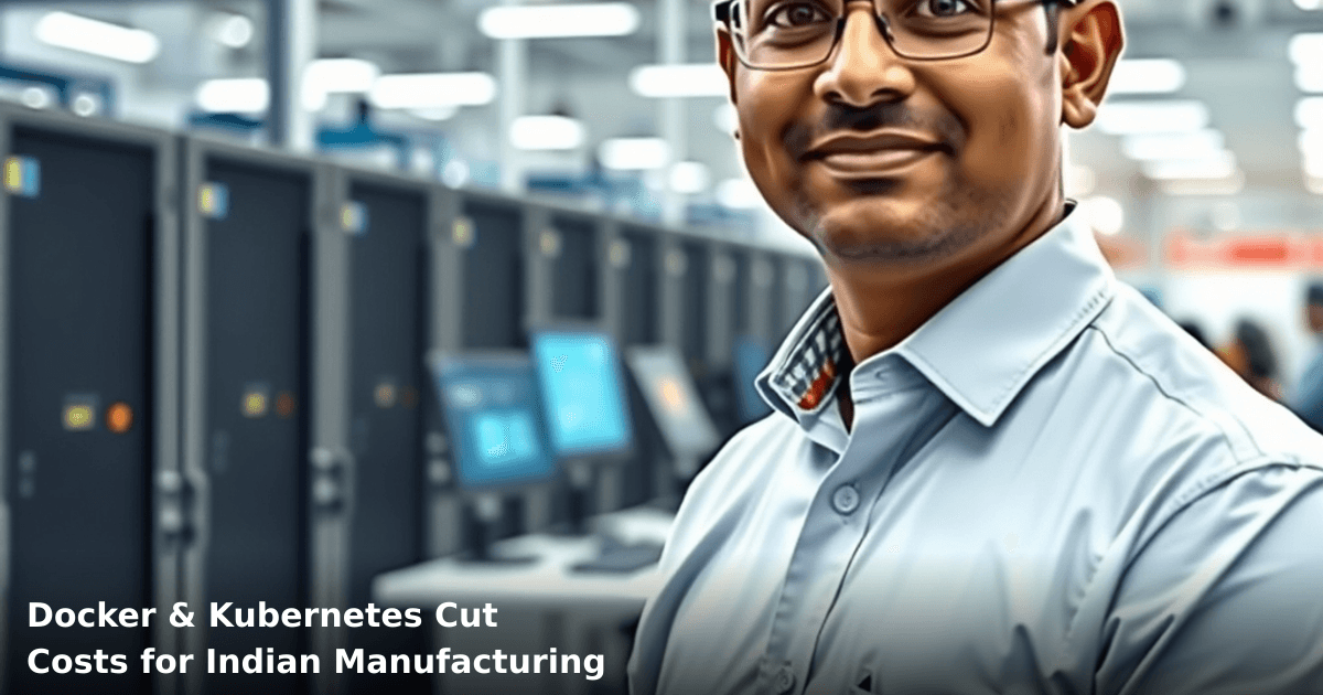 Docker & Kubernetes Cut Costs for Indian Manufacturing