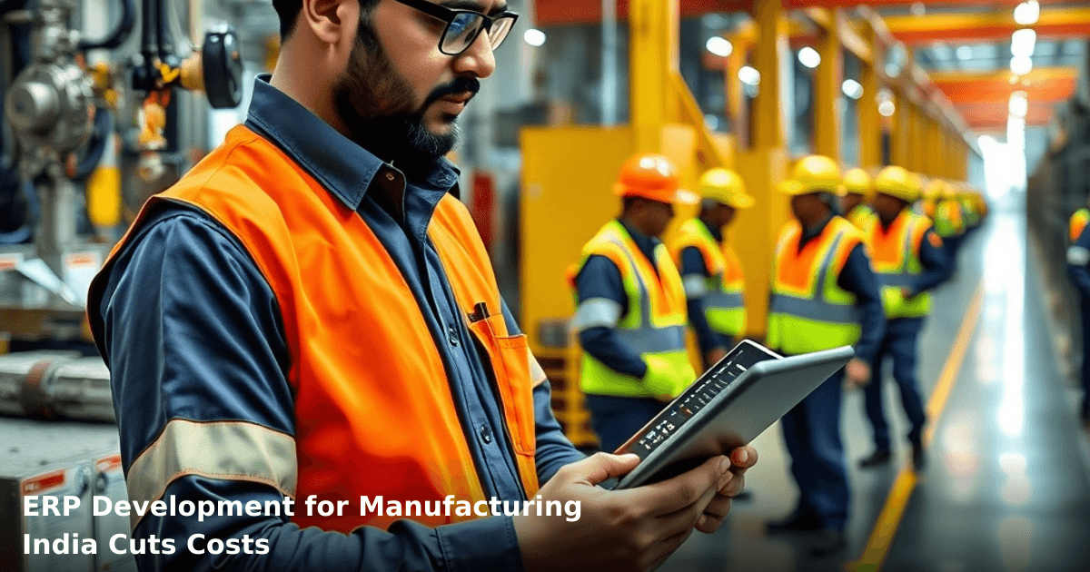 ERP Development for Manufacturing India Cuts Costs