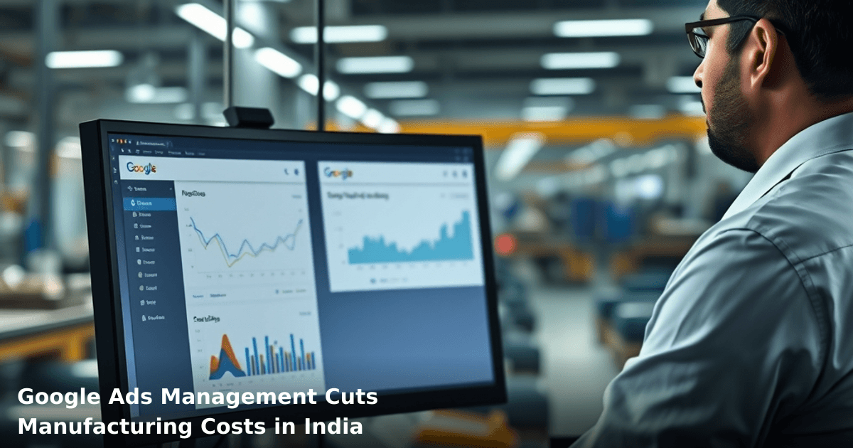 Google Ads Management Cuts Manufacturing Costs in India