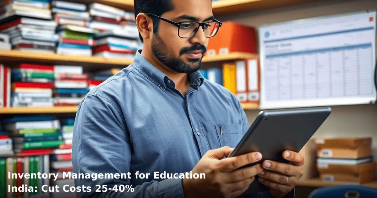 Inventory Management for Education India: Cut Costs 25-40%