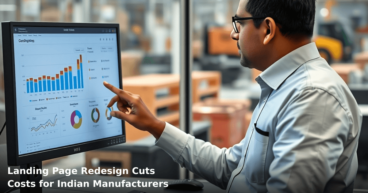 Landing Page Redesign Cuts Costs for Indian Manufacturers