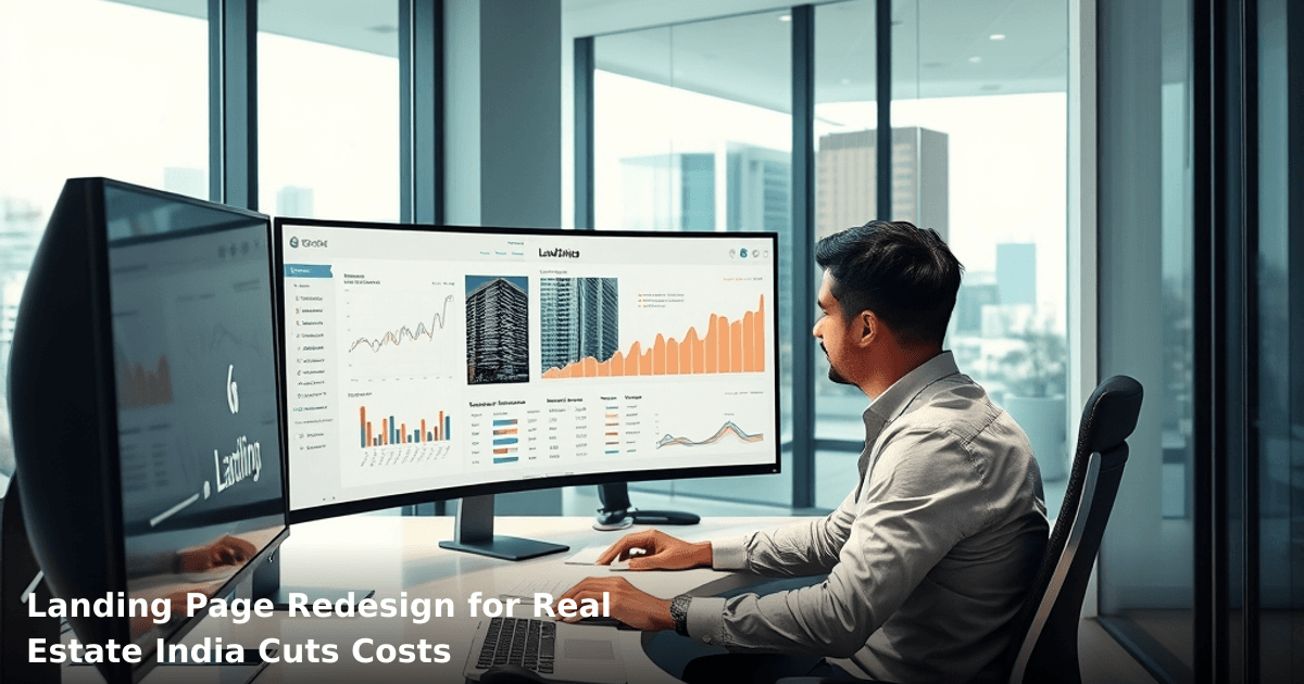Landing Page Redesign for Real Estate India Cuts Costs