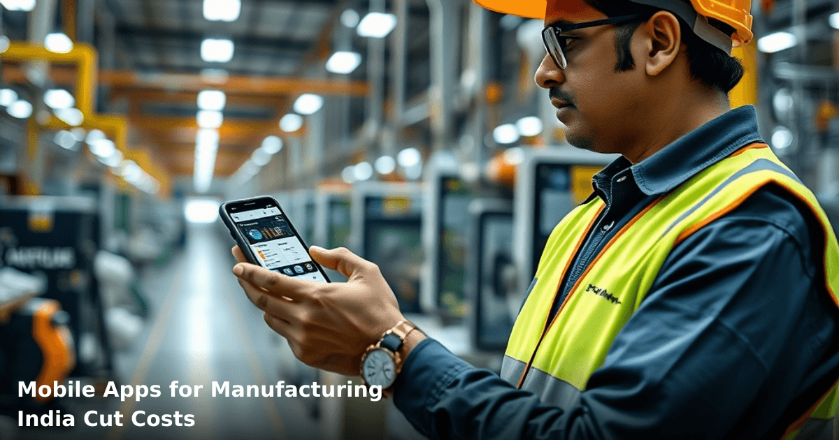 Mobile Apps for Manufacturing India Cut Costs
