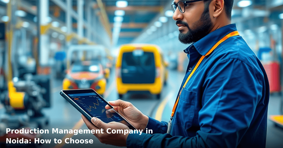 Production Management Company in Noida: How to Choose
