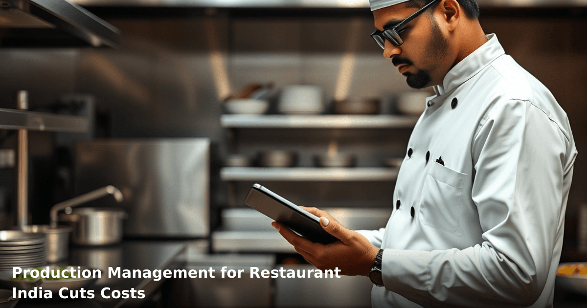 Production Management for Restaurant India Cuts Costs
