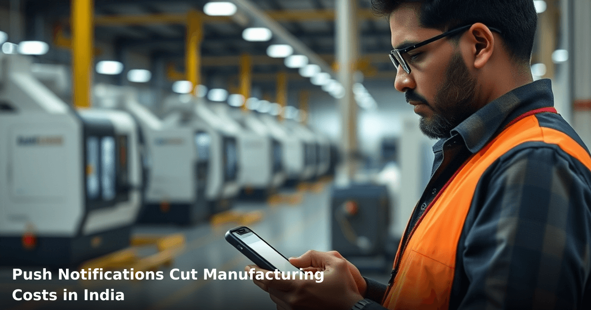 Push Notifications Cut Manufacturing Costs in India