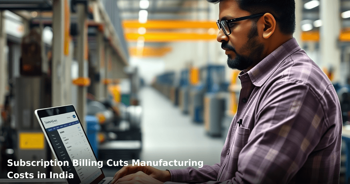 Subscription Billing Cuts Manufacturing Costs in India