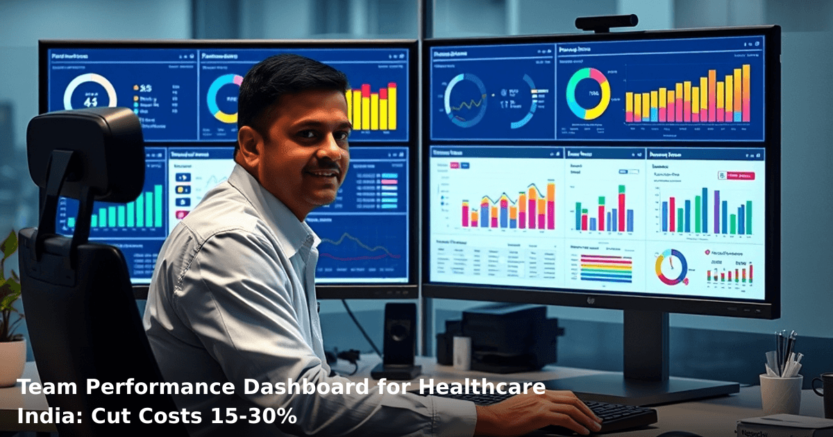 Team Performance Dashboard for Healthcare India: Cut Costs 15-30%