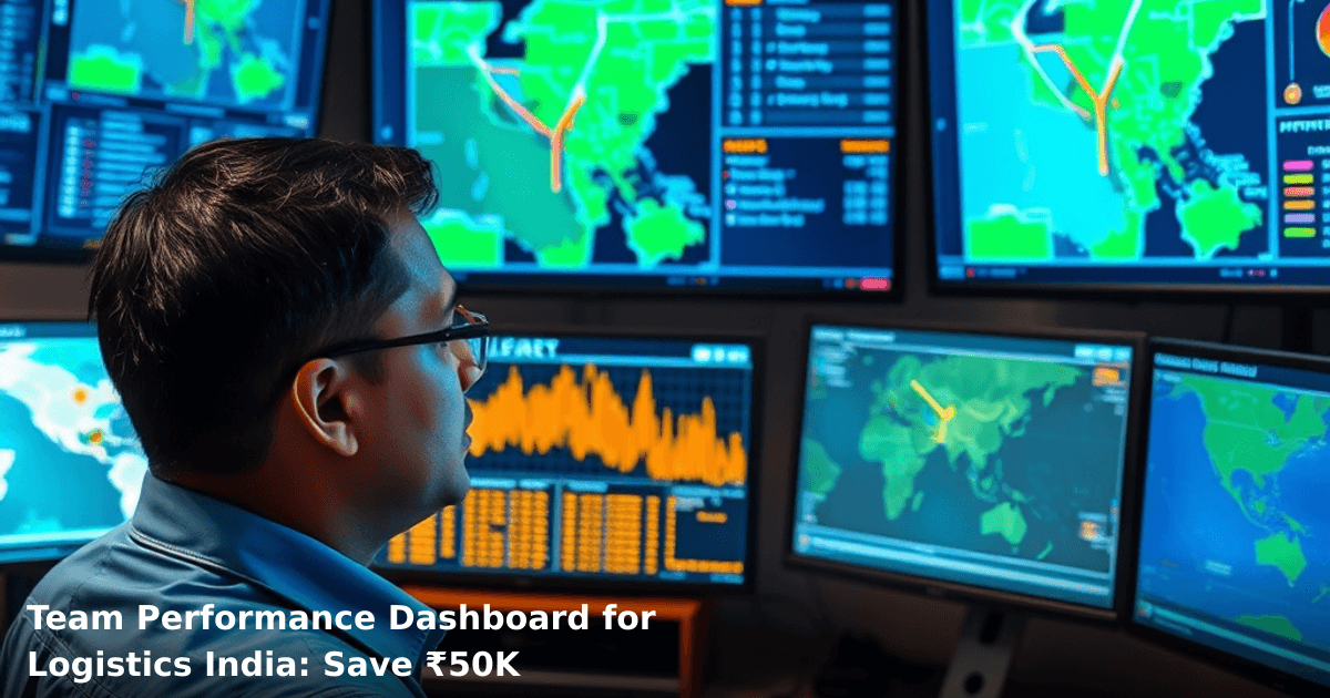 Team Performance Dashboard for Logistics India: Save ₹50K