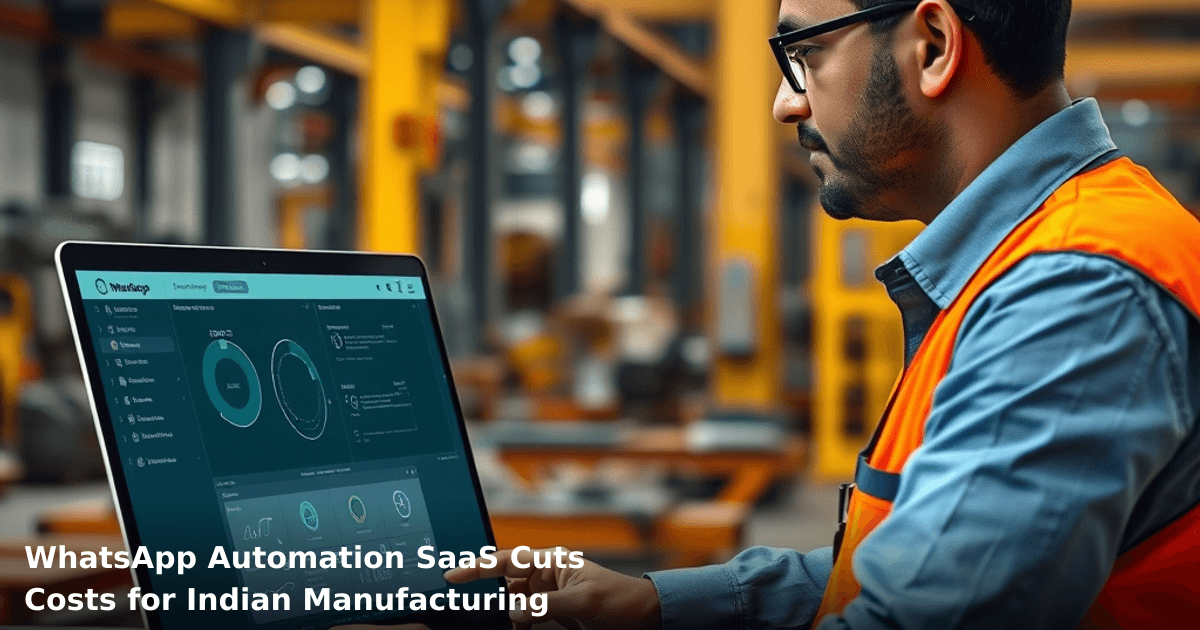 WhatsApp Automation SaaS Cuts Costs for Indian Manufacturing
