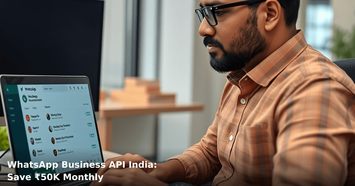 WhatsApp Business API India: Save ₹50K Monthly