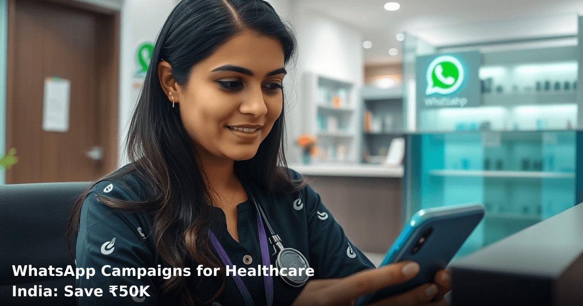WhatsApp Campaigns for Healthcare India: Save ₹50K