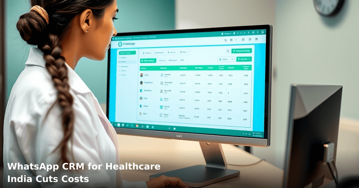 WhatsApp CRM for Healthcare India Cuts Costs