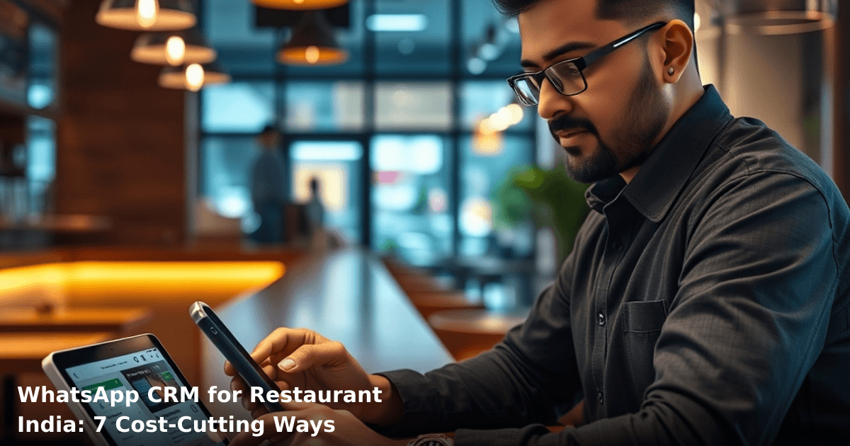 WhatsApp CRM for Restaurant India: 7 Cost-Cutting Ways