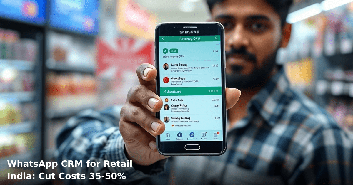 WhatsApp CRM for Retail India: Cut Costs 35-50%