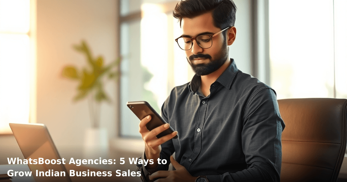 WhatsBoost Agencies: 5 Ways to Grow Indian Business Sales