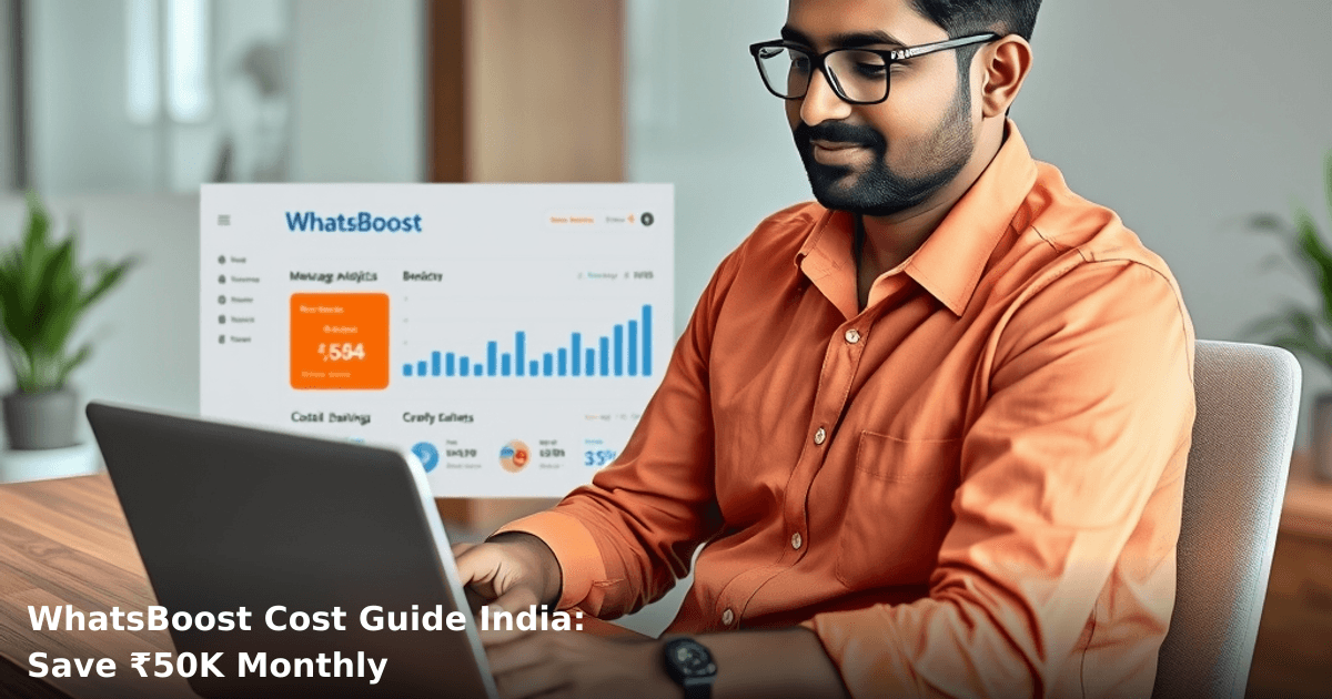 WhatsBoost Cost Guide India: Save ₹50K Monthly