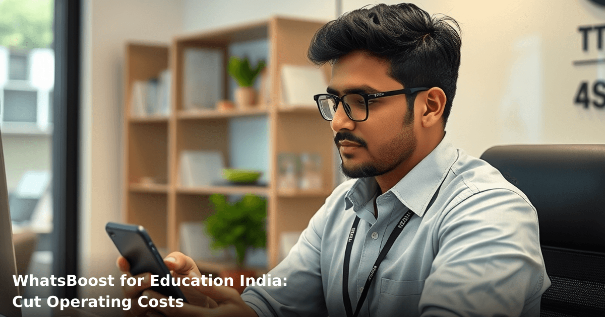 WhatsBoost for Education India: Cut Operating Costs