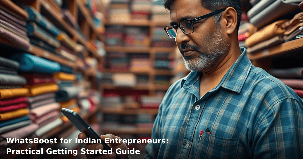 WhatsBoost for Indian Entrepreneurs: Practical Getting Started Guide