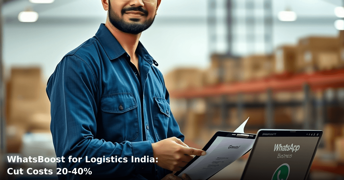 WhatsBoost for Logistics India: Cut Costs 20-40%