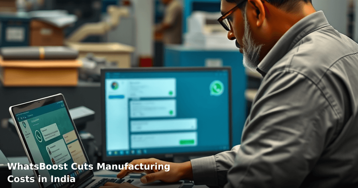 WhatsBoost Cuts Manufacturing Costs in India