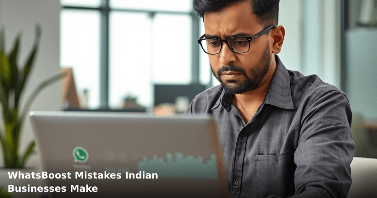 WhatsBoost Mistakes Indian Businesses Make