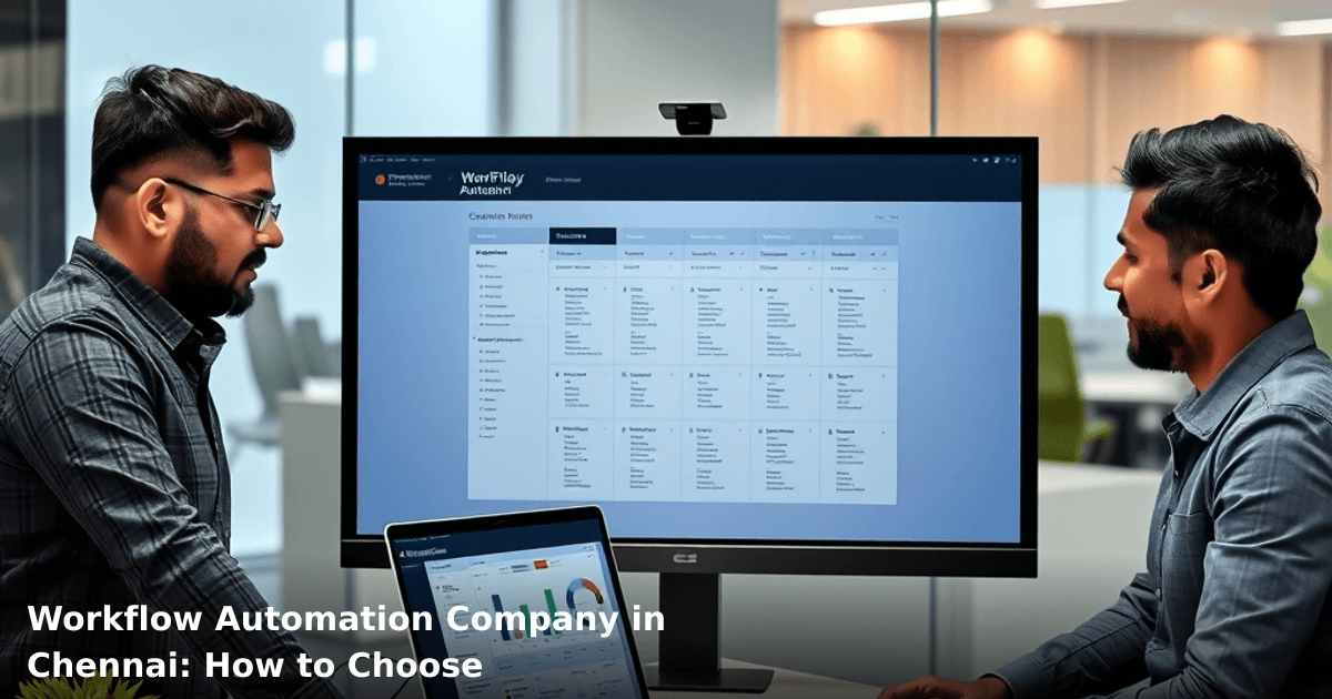 Workflow Automation Company in Chennai: How to Choose