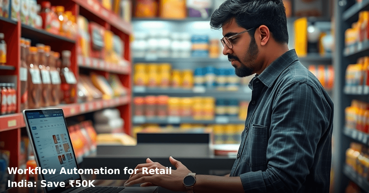Workflow Automation for Retail India: Save ₹50K
