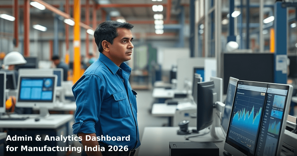 Admin & Analytics Dashboard for Manufacturing India 2026