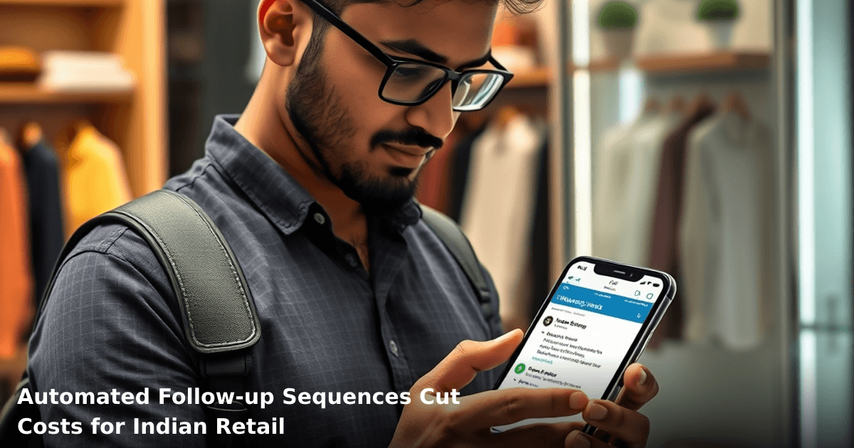 Automated Follow-up Sequences Cut Costs for Indian Retail