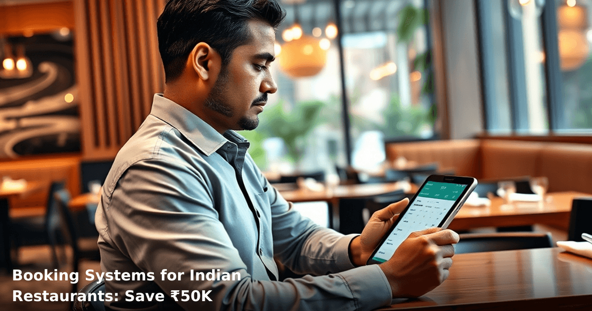 Booking Systems for Indian Restaurants: Save ₹50K