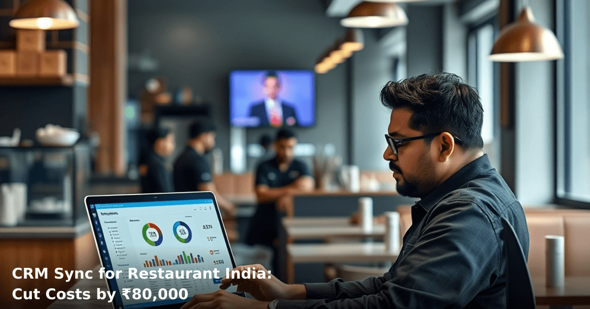 CRM Sync for Restaurant India: Cut Costs by ₹80,000