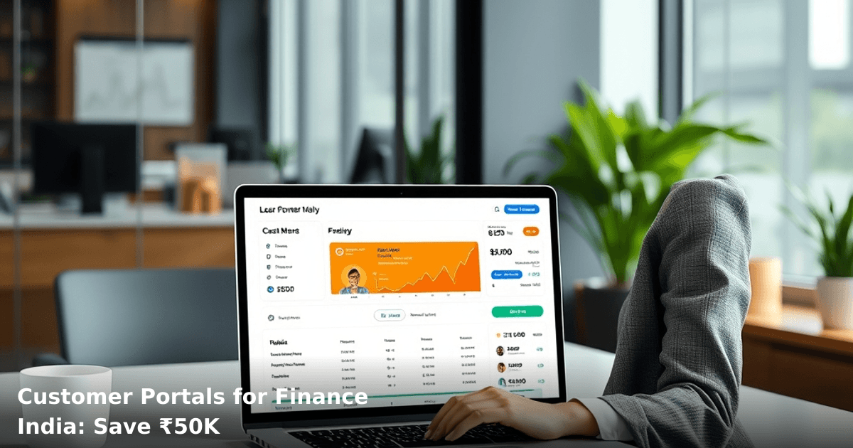 Customer Portals for Finance India: Save ₹50K