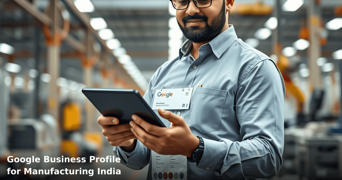 Google Business Profile for Manufacturing India