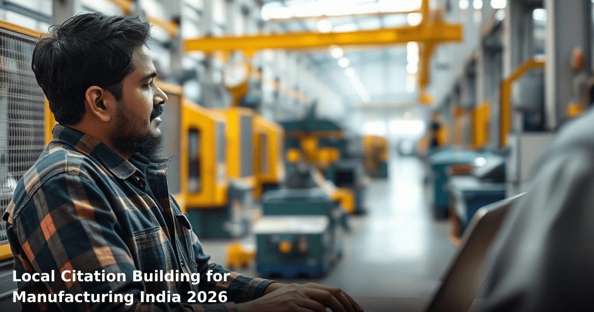 Local Citation Building for Manufacturing India 2026