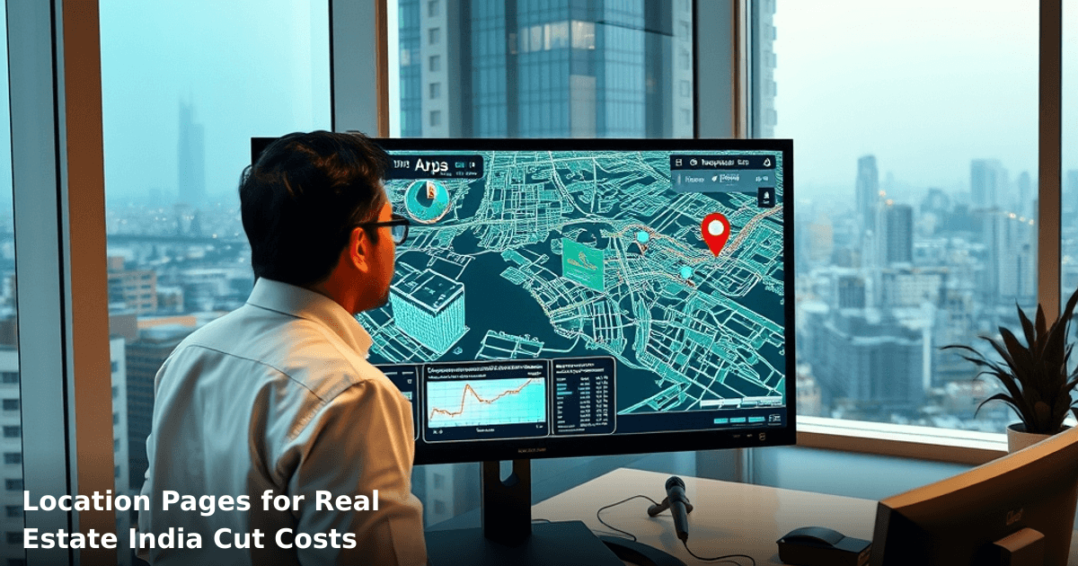 Location Pages for Real Estate India Cut Costs