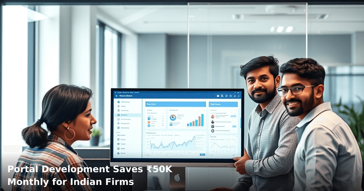 Portal Development Saves ₹50K Monthly for Indian Firms