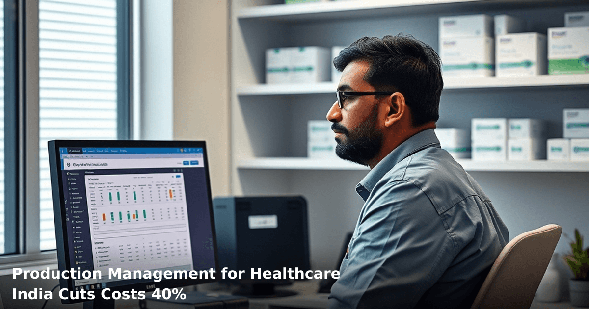 Production Management for Healthcare India Cuts Costs 40%