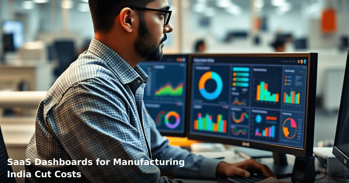 SaaS Dashboards for Manufacturing India Cut Costs