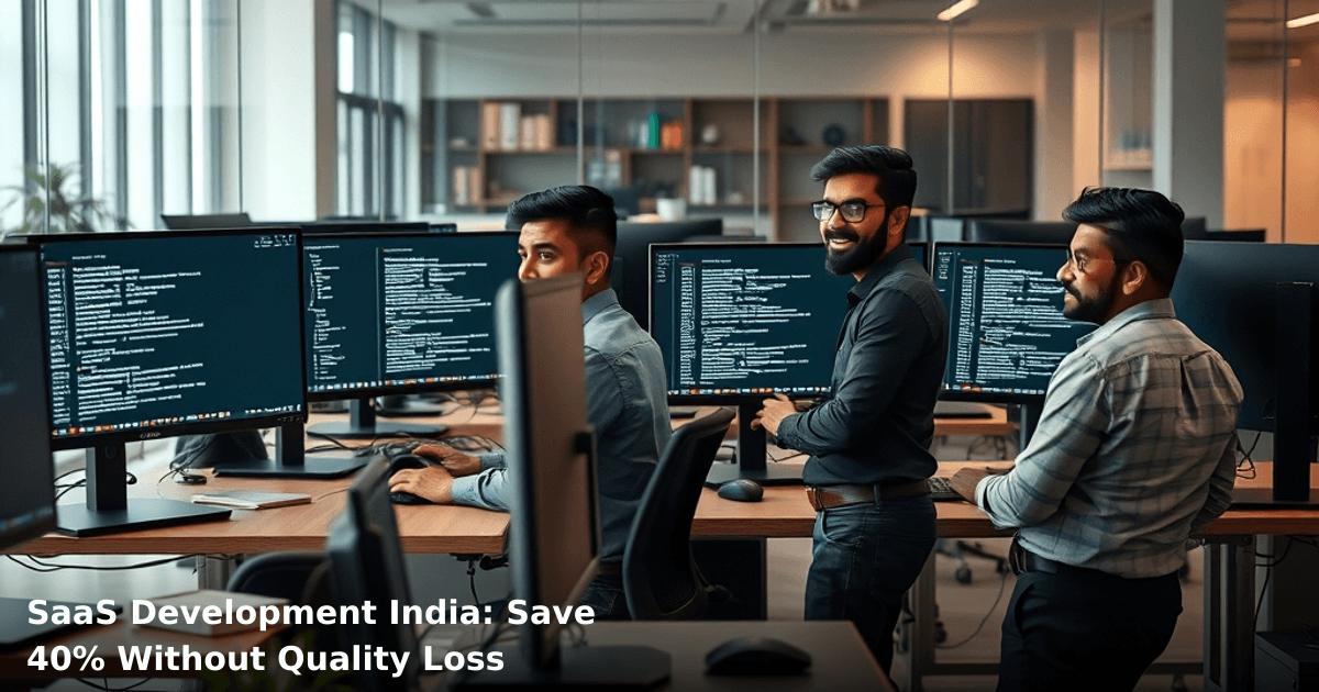 SaaS Development India: Save 40% Without Quality Loss