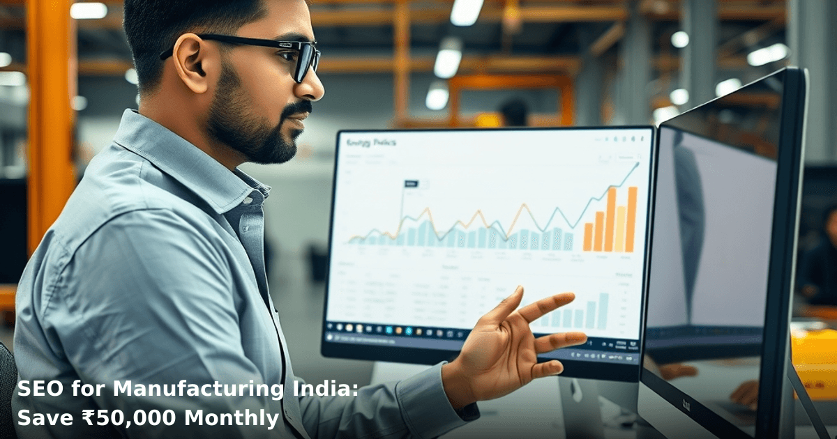 SEO for Manufacturing India: Save ₹50,000 Monthly