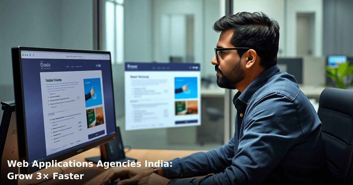 Web Applications Agencies India: Grow 3× Faster