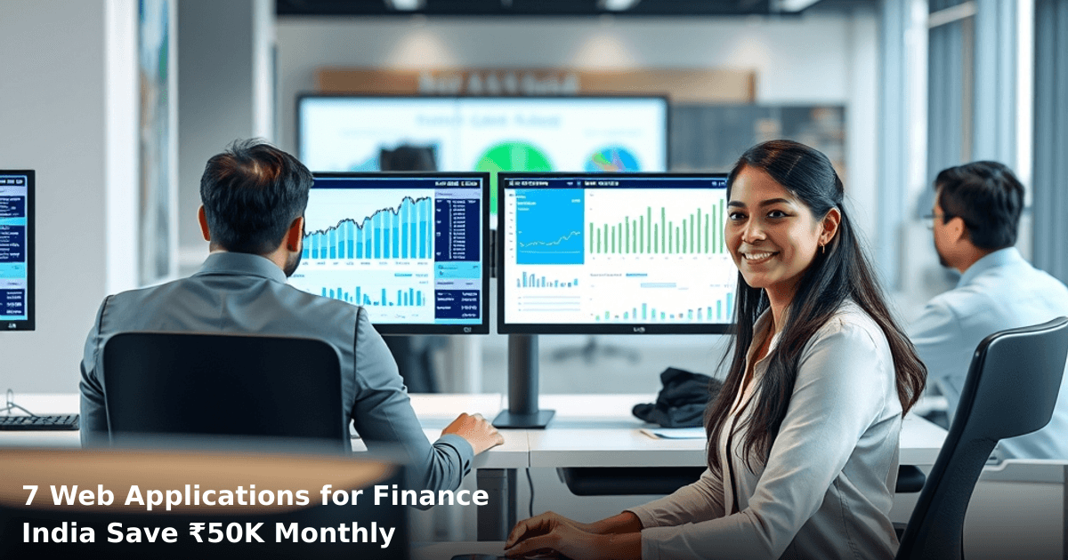 7 Web Applications for Finance India Save ₹50K Monthly